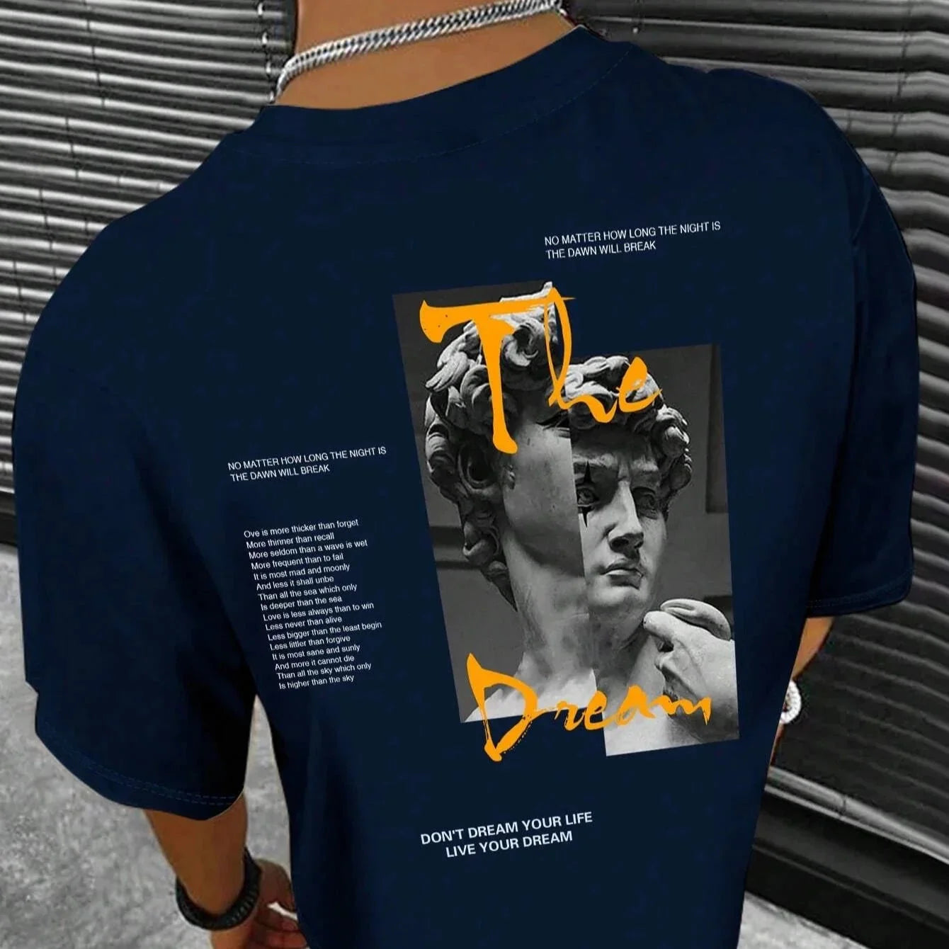 Dream Life Men's Cotton Streetwear Tee