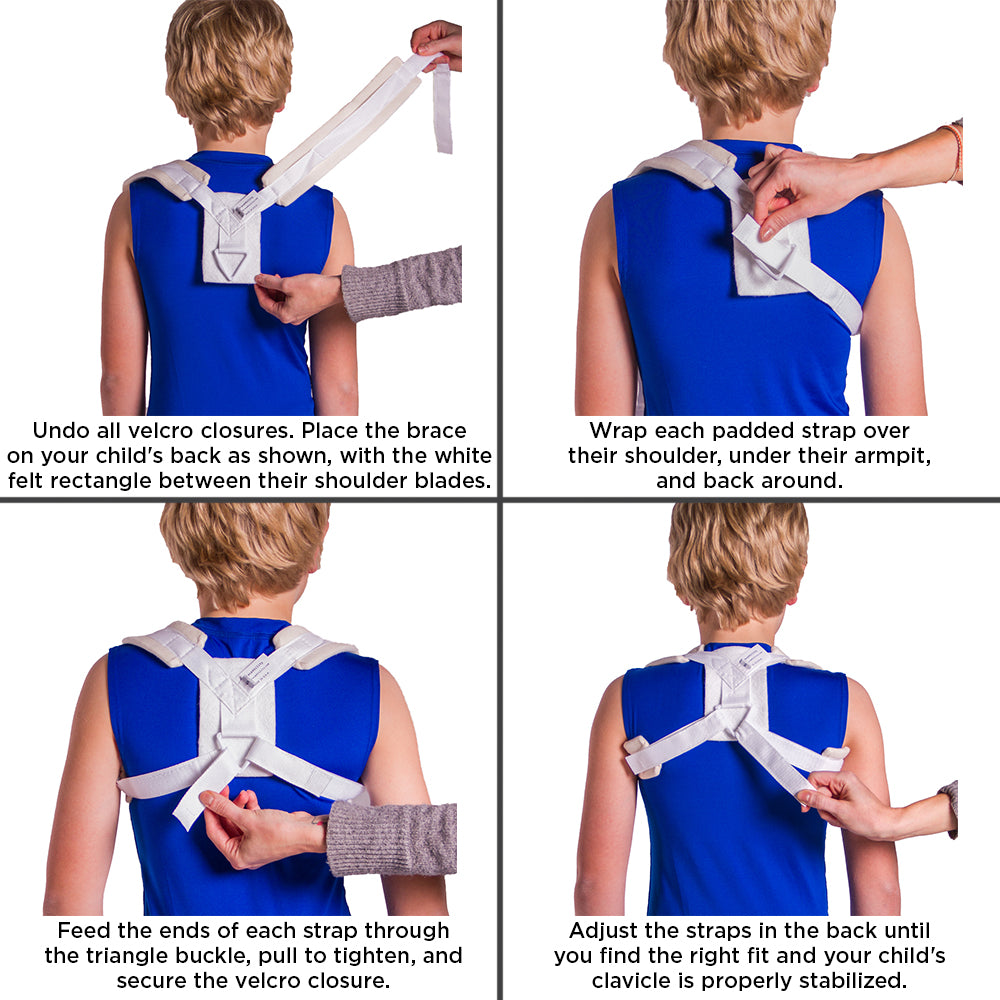 Pediatric Clavicle Fracture Figure-8 Brace for Child's Broken Collarbone