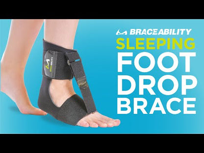 Drop Foot Brace for Sleeping | Adult's and Big Kid's Barefoot AFO Sock for Toe Walking or Neuropathy - FINAL SALE